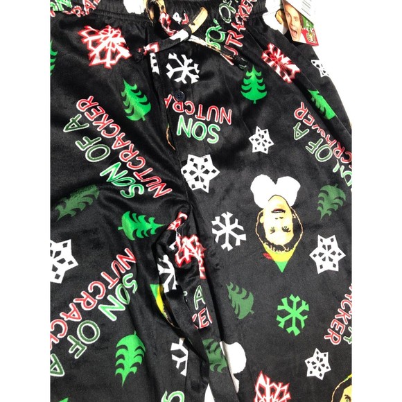 Mens Buddy ELF Son of a Nutcracker Christmas Fleece Sleep Pants Large 36-38 - Picture 3 of 9
